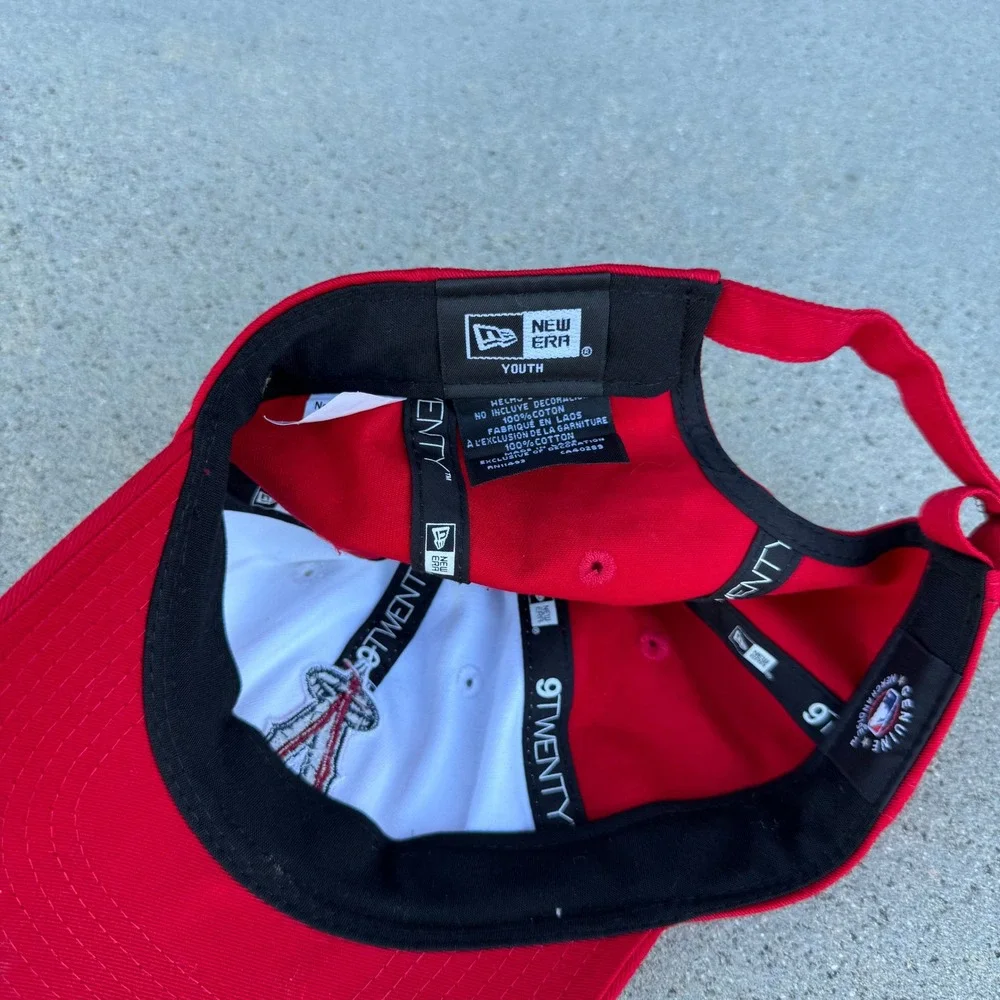 Los Angeles‎ Angels Baseball Cap Youth Red White New Era Adjustable